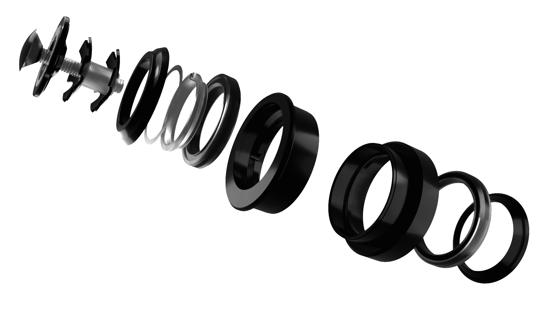 1 5 Degree ZS49EC49 Angle Headset To Suit Tapered Steerer Tube