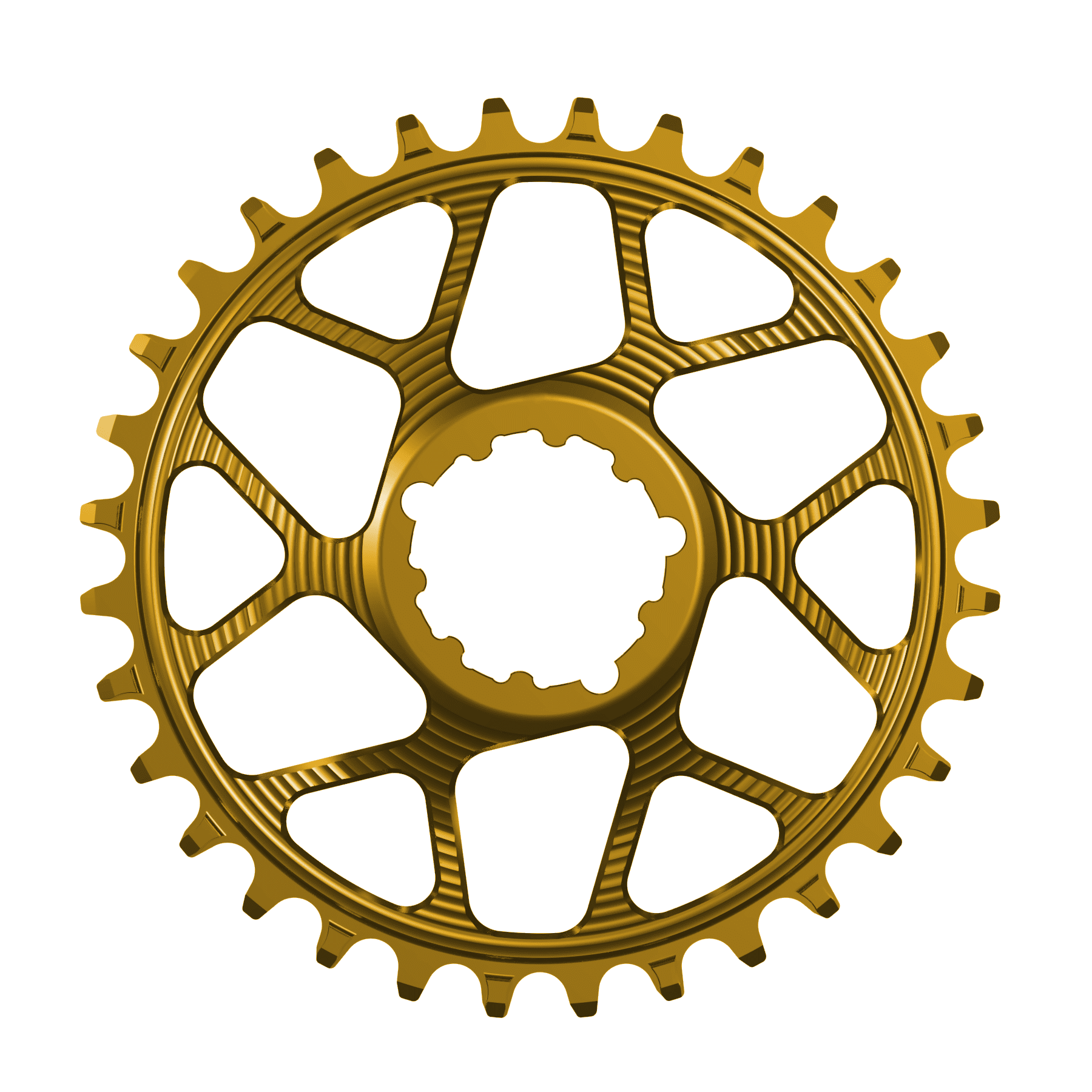 Direct top mount chainring