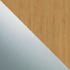 2 Door and track KIT- 1x 610mm Oak frame and panel/ 1x mirror, for an opening width 1145mm