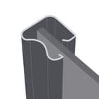 2x Classic 610mm doors and track kit, Carini Walnut frame and panel, for an opening width 1185mm