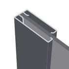 3 Doors and track: 2x762mm Shaker Cashmere frame and panel/1x mirror-for an opening width 2136mm