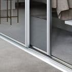 3 x 610mm White frame and Mirror sliding doors for an opening width of 1778mm