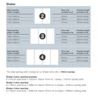 4x Shaker 610mm doors and track kit, Carini Walnut frame and panel for an opening width 2290mm