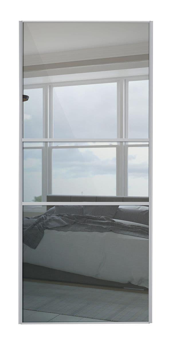 Classic Fineline, Silver frame/ Mirror door