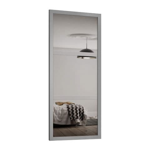 Shaker 762mm 3 panel Light Grey frame mirror door