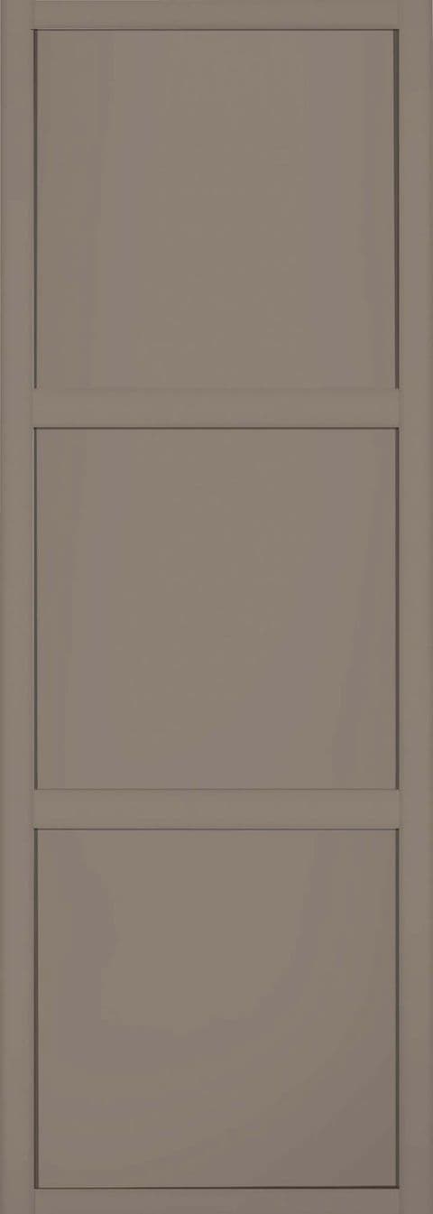 Shaker 762mm 3 panel Stone Grey frame panel door