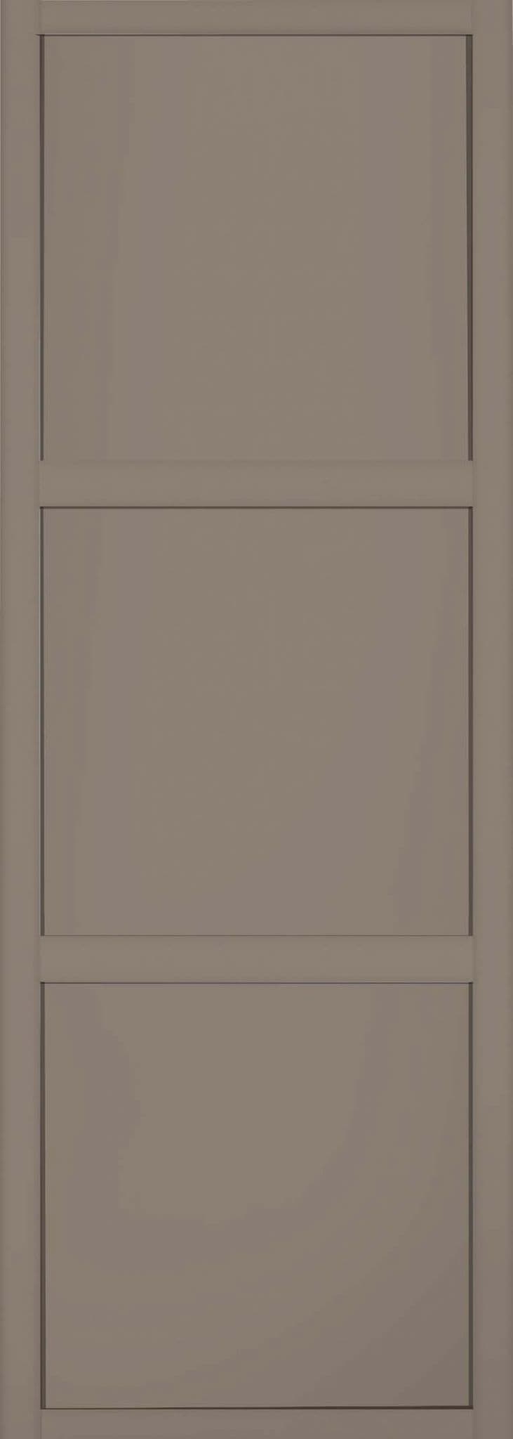 Shaker 762mm 3 panel Stone Grey frame panel door
