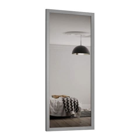 Shaker 914mm 1 panel Light Grey frame mirror door