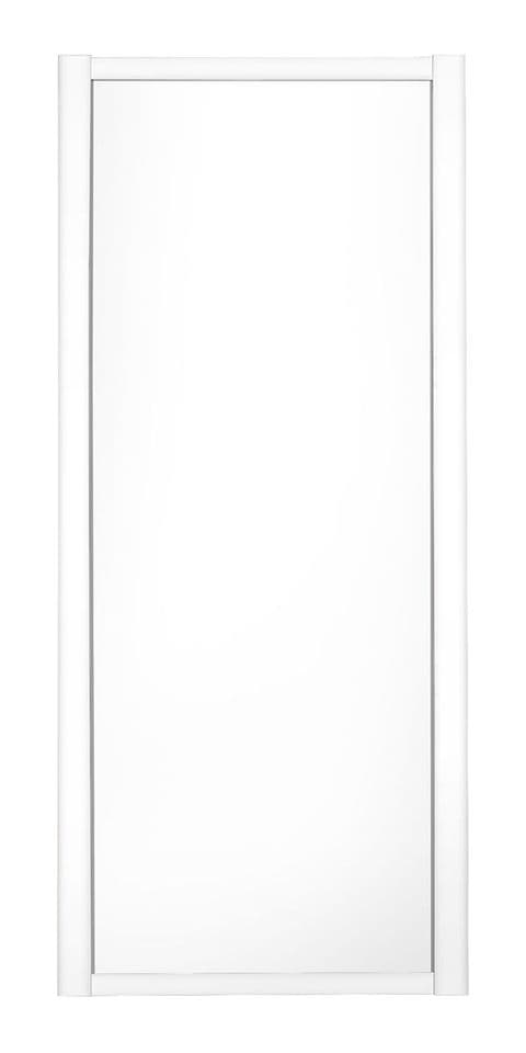 Shaker Sliding Wardrobe Door- WHITE FRAME- WHITE SINGLE PANEL
