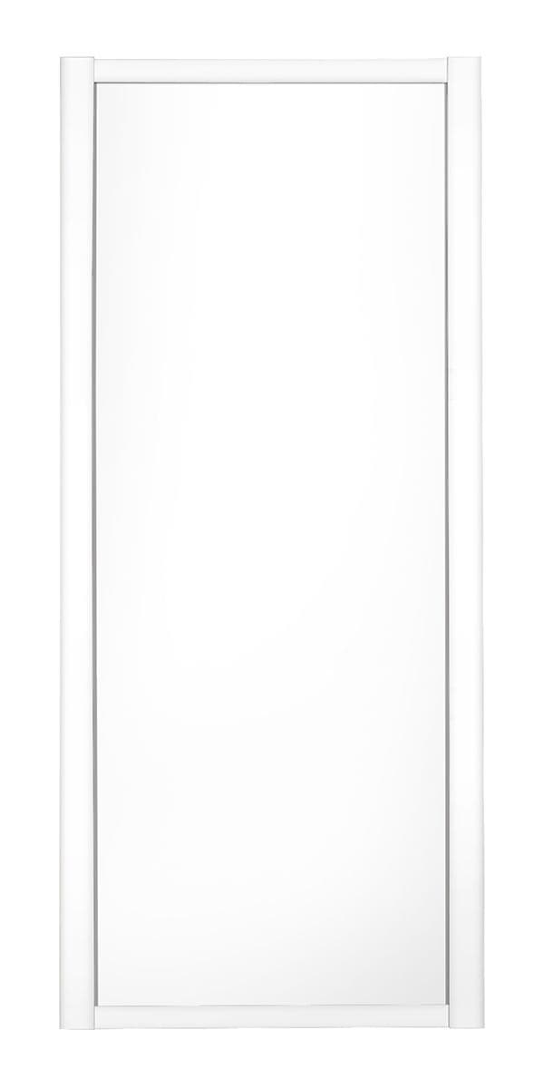 Shaker Sliding Wardrobe Door- WHITE FRAME- WHITE SINGLE PANEL