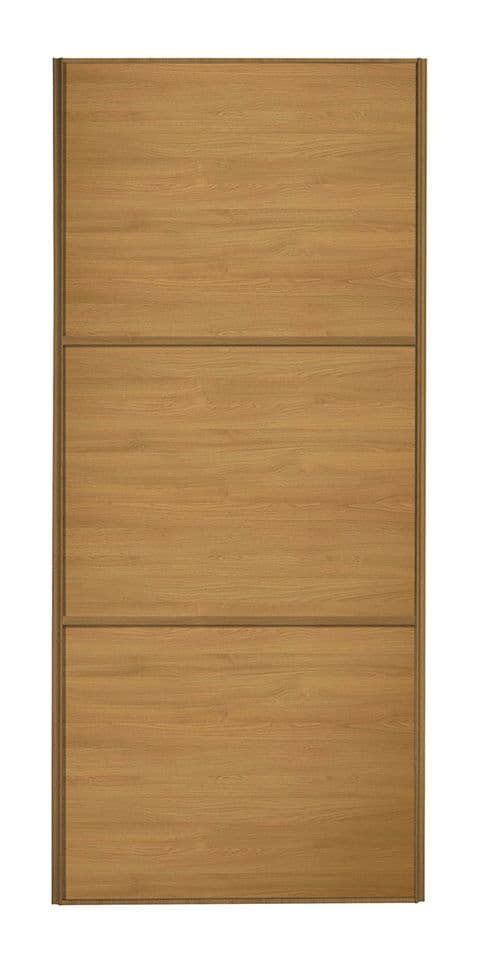 Wideline sliding wardrobe door, Oak frame, Oak-Oak-Oak