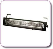 2' Ultra Violet Fluorescent Blacklight Striplight Cage