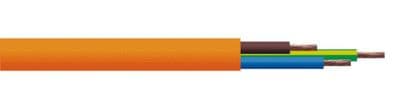3 Core Flexible 6 Amp Orange Mains Cable sold by the Metre