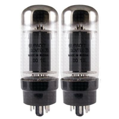 A Matched Pair of Sovtek 6L6WXT+ Power Vacuum Tubes / Valves