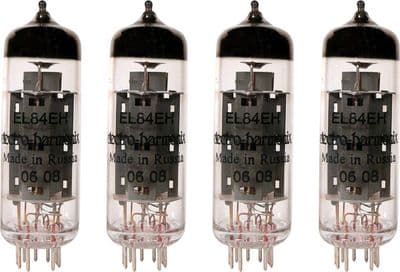 A Matched set of FOUR Electro Harmonix EL84 Power Vacuum Tubes / Valves