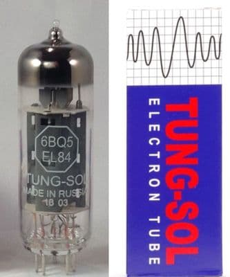 A single (1) Tung-Sol EL84TS 6BQ6 Power Vacuum Tube / Valve