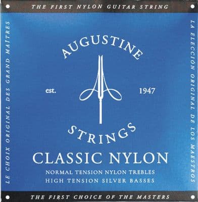 AUGUSTINE CLASSIC BLUE HIGH TENSION CLASSICAL GUITAR STRINGS