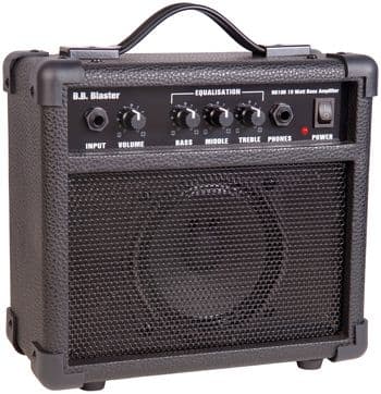 BB10BS BLASTER 10 W BASS GUITAR PRACTICE AMP/COMBO New!