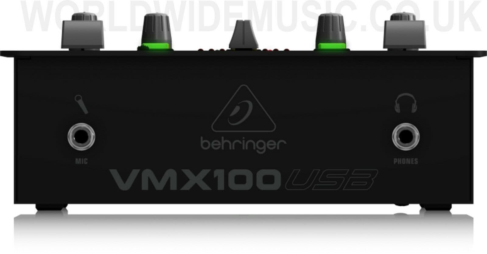 Behringer VMX100USB Pro 2-Channel DJ Mixer with USB Audio