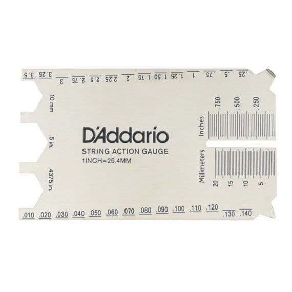 D'Addario PW-SHG-01 Guitar String Height Gauge - for the perfect guitar set-up