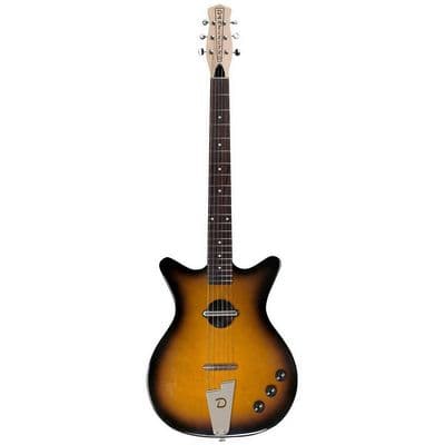Danelectro DCV Tobacco Sunburst Convertible Acoustic-Electric Guitar