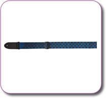 EAGLE MOUNTAIN BLACK & BLUE WEBBING GUITAR STRAP