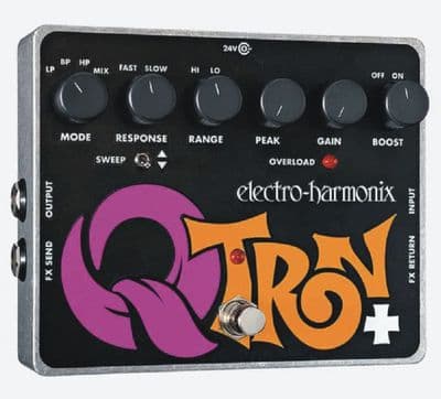 Electro Harmonix Q-Tron PLUS Switchable Boost and Envelope Filter with Effects Loop Guitar Pedal