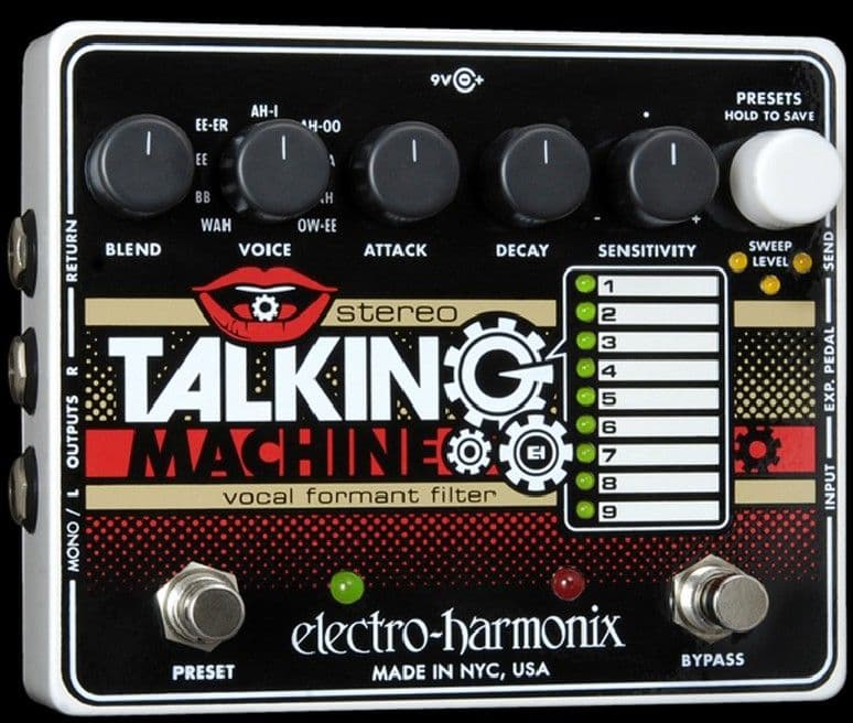 Electro Harmonix Stereo Talking Machine Guitar FX Pedal 