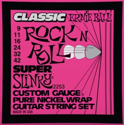 Ernie Ball 2253 Classic Rock n Roll Super Slinky Guitar strings