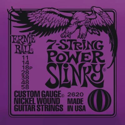Ernie Ball 7-String Power Slinky Guitar strings (2)