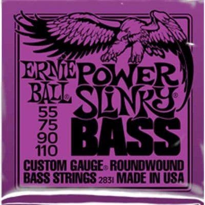 ERNIE BALL POWER SLINKY NICKEL ROUNDWOUND BASS GUITAR STRINGS