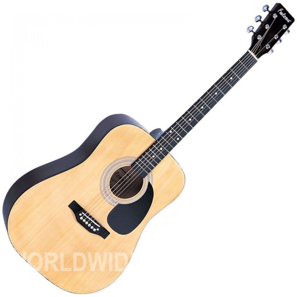 Falcon FG100N Dreadnought Style Acoustic Guitar Natural finish - Brand New