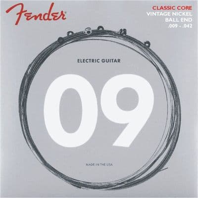 Fender Classic Core Vintage Nickel Ball End Electric Guitar Strings - 2 Gauges