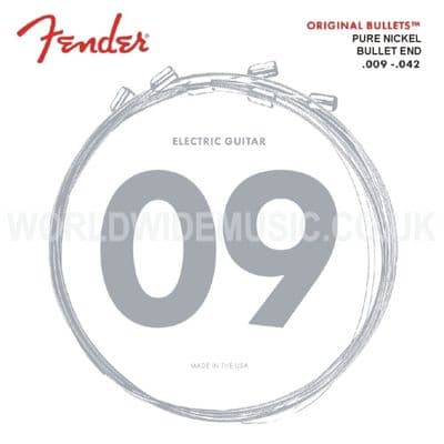 Fender Original Bullets Nickel Plated Electric Guitar Strings - choice of Gauges
