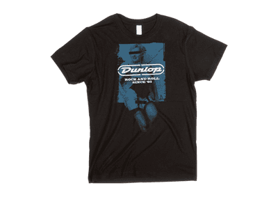 GENUINE JIM DUNLOP ORIGINAL ' ROCK & ROLL ' T SHIRT New