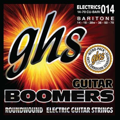 GHS GBCU-BARI Boomers Baritone  Roundwound Electric Guitar Strings .014 - .070