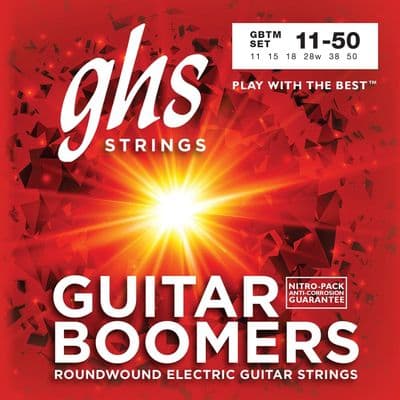 GHS GBTM Boomers True Medium Roundwound Electric Guitar Strings .011 - .050