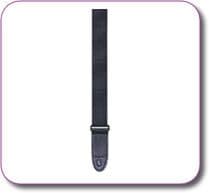 GUITAR TECH BLACK NYLON WEBBING GUITAR STRAP