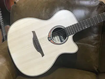 LAG Tramontane T70ACE Auditorium Cutaway Electro Acoustic Guitar