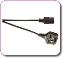 Mains Plug to IEC Plug Cable Lead 10 Amp 1.8 metres
