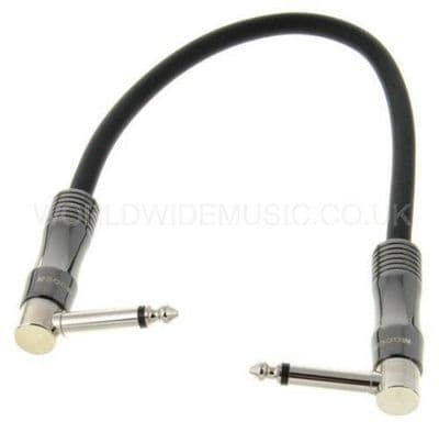 Mooer PC-8   -   8 inch Guitar Effects Pedal Patch Lead with Right Angle Plugs