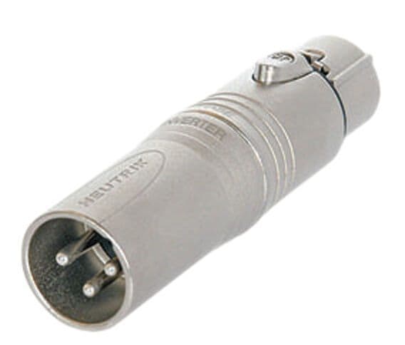 Neutrik NA3M5F 3 Pole Male XLR to 5 Pole Female XLR DMX Adaptor