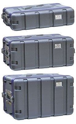 NJS Short ABS Rack Flight Case Front and Rear Opening - Choice of