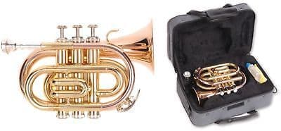 ODYSSEY OCR100P Bb POCKET TRUMPET OUTFIT IN ABS CASE