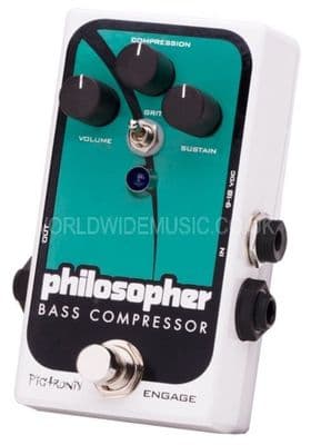 Pigtronix Philosopher Bass Compressor - Bass Comp with Blend - Effects Pedal - EX DEMO