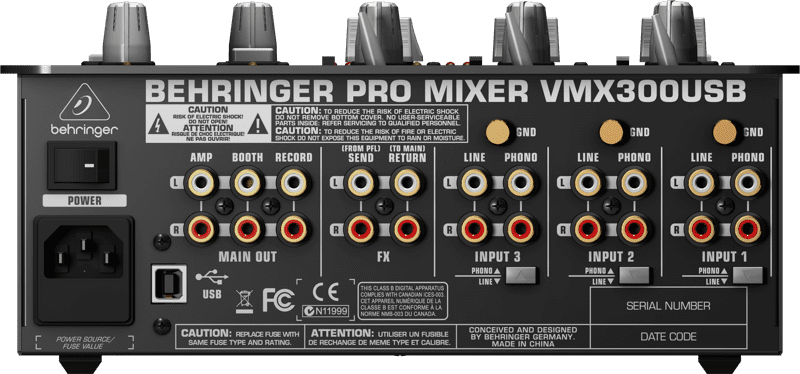 VMX 300 DJミキサー Behringer | Product | VMX300