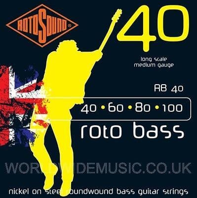 Rotosound RB40 ROTO BASS Long Scale Bass Guitar Strings