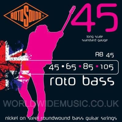 Rotosound RB45 ROTO BASS Long Scale Bass Guitar Strings