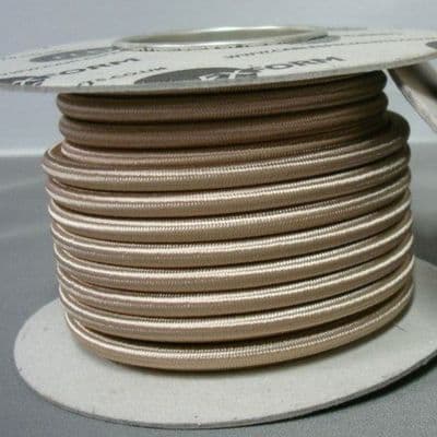 ROUND 2 Core Braided Fabric Vintage Cable Lighting Lamp Flex  - PIGEON