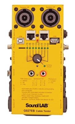 Soundlab Universal Cable Tester (12 Type) Will test almost every plug imaginable